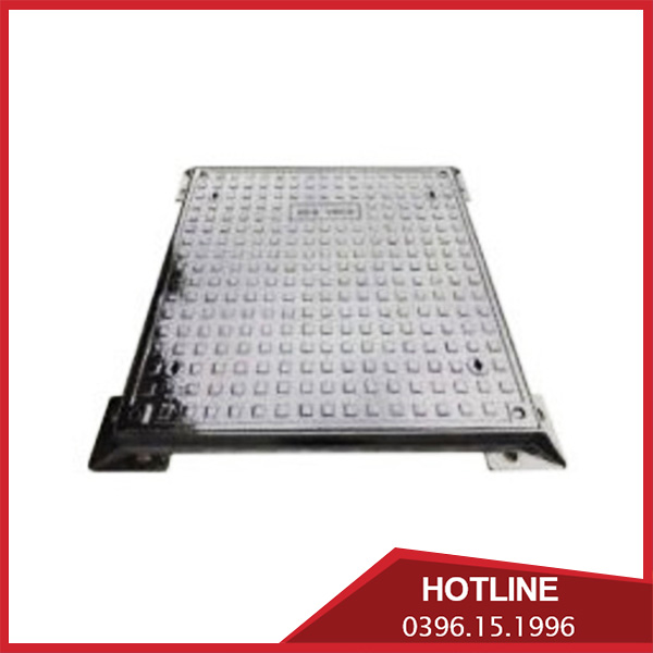 Nắp hố ga Composite ngăn mùi khung âm nắp vuông