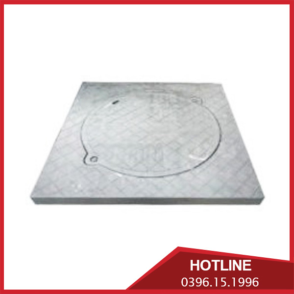Nắp hố ga Composite ngăn mùi khung dương nắp tròn
